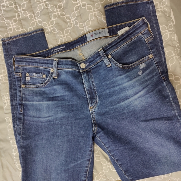AG The Legging Ankle Medium Wash Jean - Size 32R - Picture 1 of 8